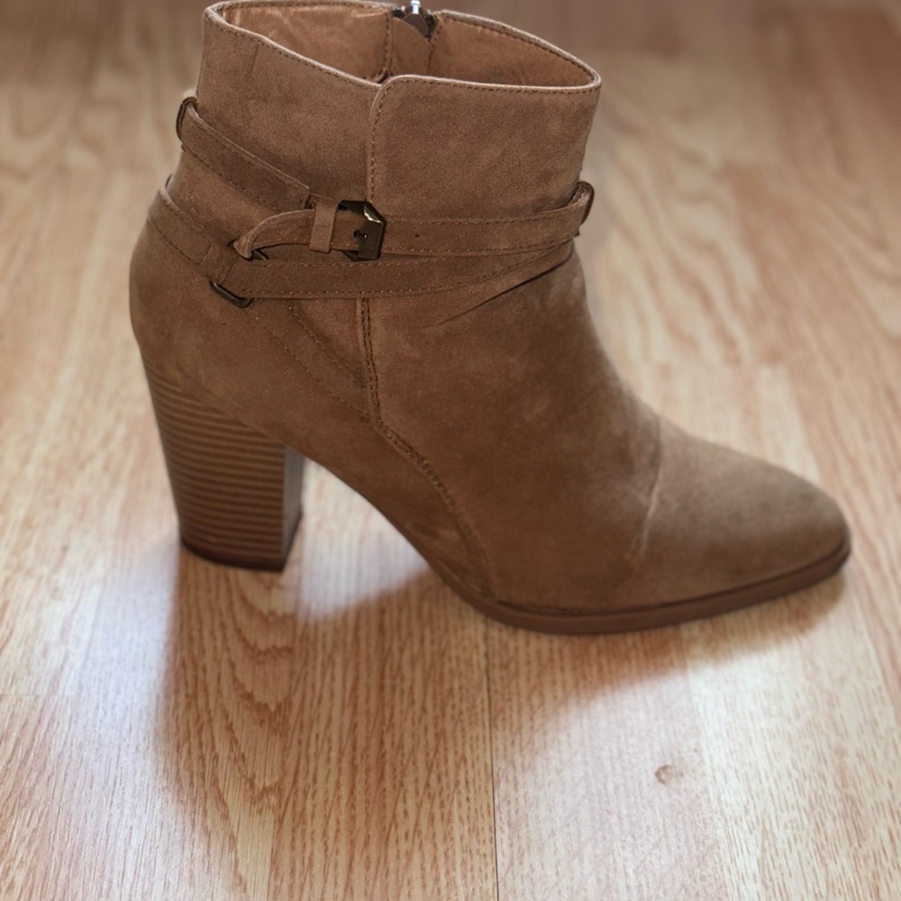 Women's Chunky High Heel Ankle Boots Close Toe Fall Heeled Booties Shoes